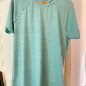 Athleta Girl's Rash-Guard Swimshirt, Aqua, Size XL, New Condition